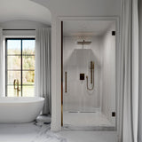 ZLINE Autograph Edition Crystal Bay Thermostatic Shower System in Champagne Bronze (CBY-SHS-T2-CB)