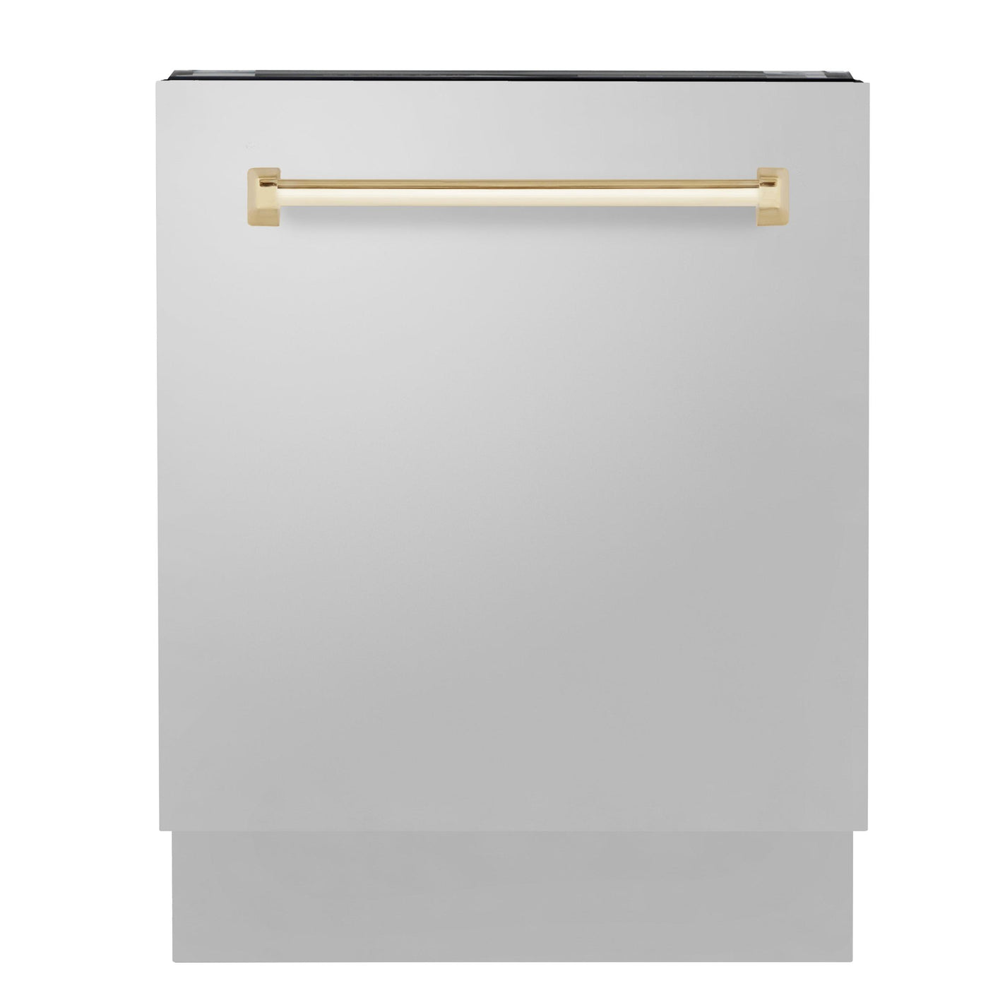 ZLINE Autograph Edition 24" 3rd Rack Top Control Tall Tub Dishwasher in Stainless Steel with Accent Handle, 51dBa (DWVZ-304-24) [Color: Gold]