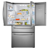 36" Wide, 30 cu. ft. Capacity 4-Door French Door Food ShowCase Refrigerator (Stainless Steel)