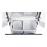 Verona VEFFD3018RISL 30 inch Freestanding French Door Refrigerator with 18.2 cu. ft. Capacity, Automatic Ice Maker, Recessed Handle