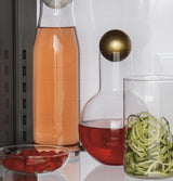 CAF(EBACK)™ ENERGY STAR® 27.4 Cu. Ft. Smart Quad-Door Refrigerator in Platinum Glass