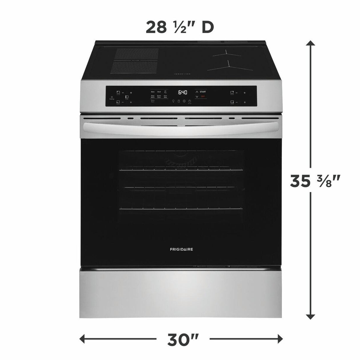 30" Front Control Induction Range with Air Fry
