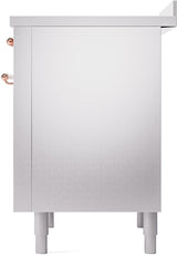 Nostalgie II 36 Inch Electric Freestanding Range in Stainless Steel with Copper Trim
