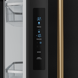 30 Inch 17.5 Cu Ft French Door Counter Depth Refrigerator With Ice Maker In Black/bronze  Gordon Ramsay Series