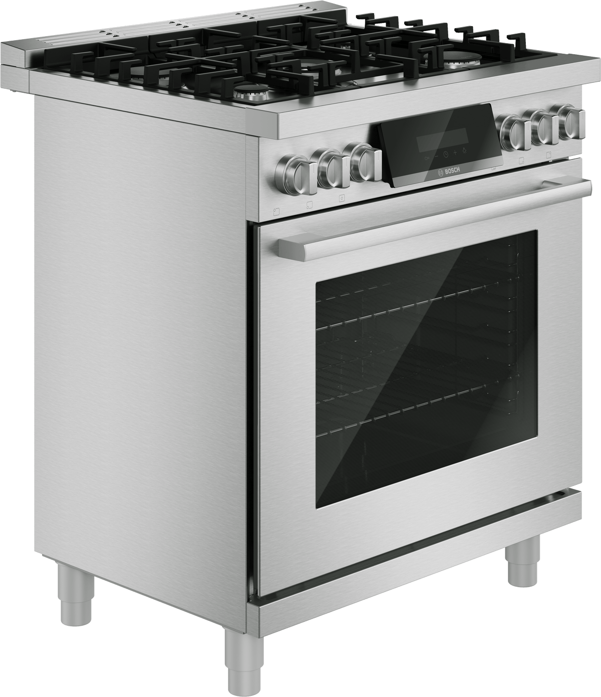 800 Series, Dual fuel freestanding range, 30'', Stainless steel