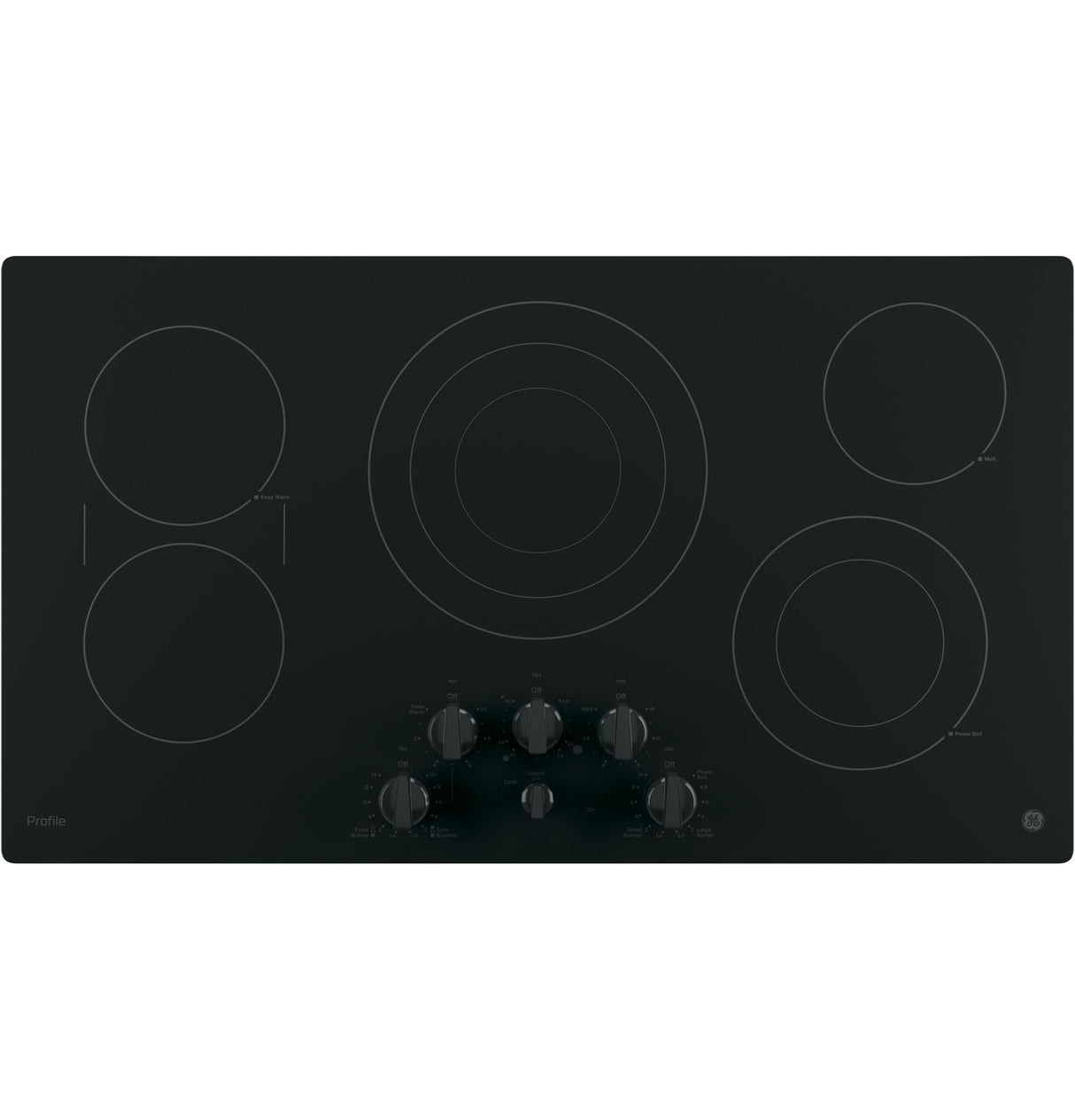 GE Profile™ 36" Built-In Knob Control Cooktop