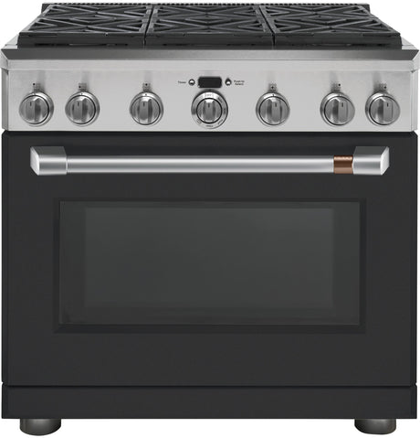Café™ 36" Brushed Stainless Handle & Knob Set for Pro Range and Rangetop