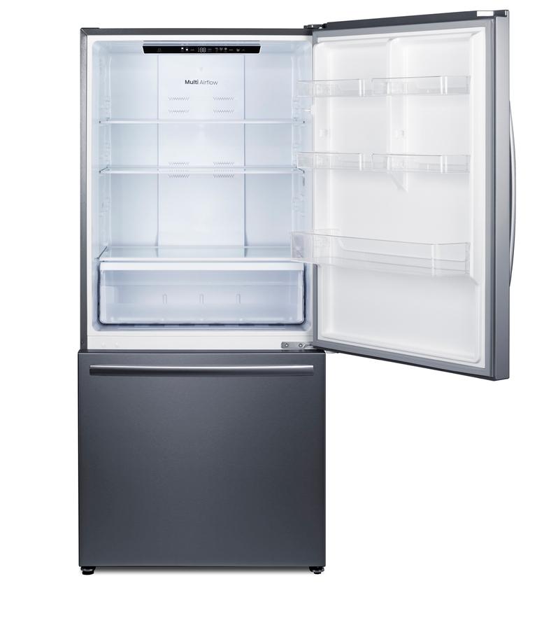 31" Wide Bottom Freezer Refrigerator With Icemaker