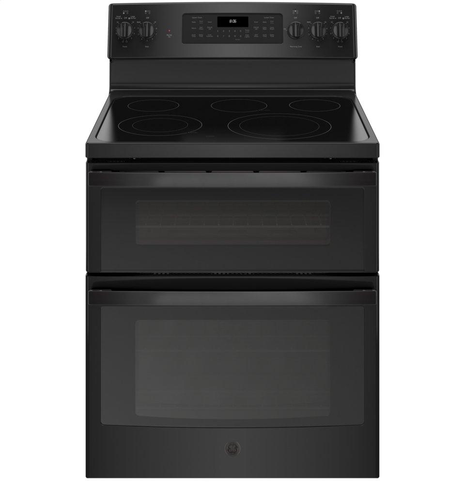 GE® 30" Free-Standing Electric Double Oven Convection Range