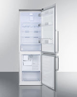 Frost-free Bottom Freezer Refrigerator In Stainless Steel With Factory Installed 8 Lb. Icemaker and Digital Controls