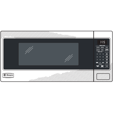 Monogram 1.1 Cu. Ft. Countertop Microwave Oven