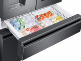 22 cu. ft. Family Hub™ Counter Depth 4-Door French Door Refrigerator in Black Stainless Steel