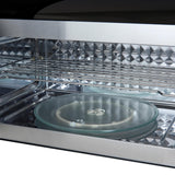 Forno Fornace 30-Inch Over the Range Convection Microwave, Black - 1.5 cu.ft, 300 CFM Vent, Touch Control, LED Light