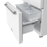 36 Inch Collection French Door Counter Depth Refrigerator With Ice Maker - White  Gordon Ramsay Series