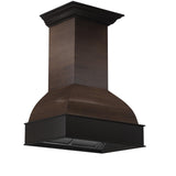 ZLINE 36" Wooden Wall Mount Range Hood in Antigua and Walnut - Includes Remote Motor