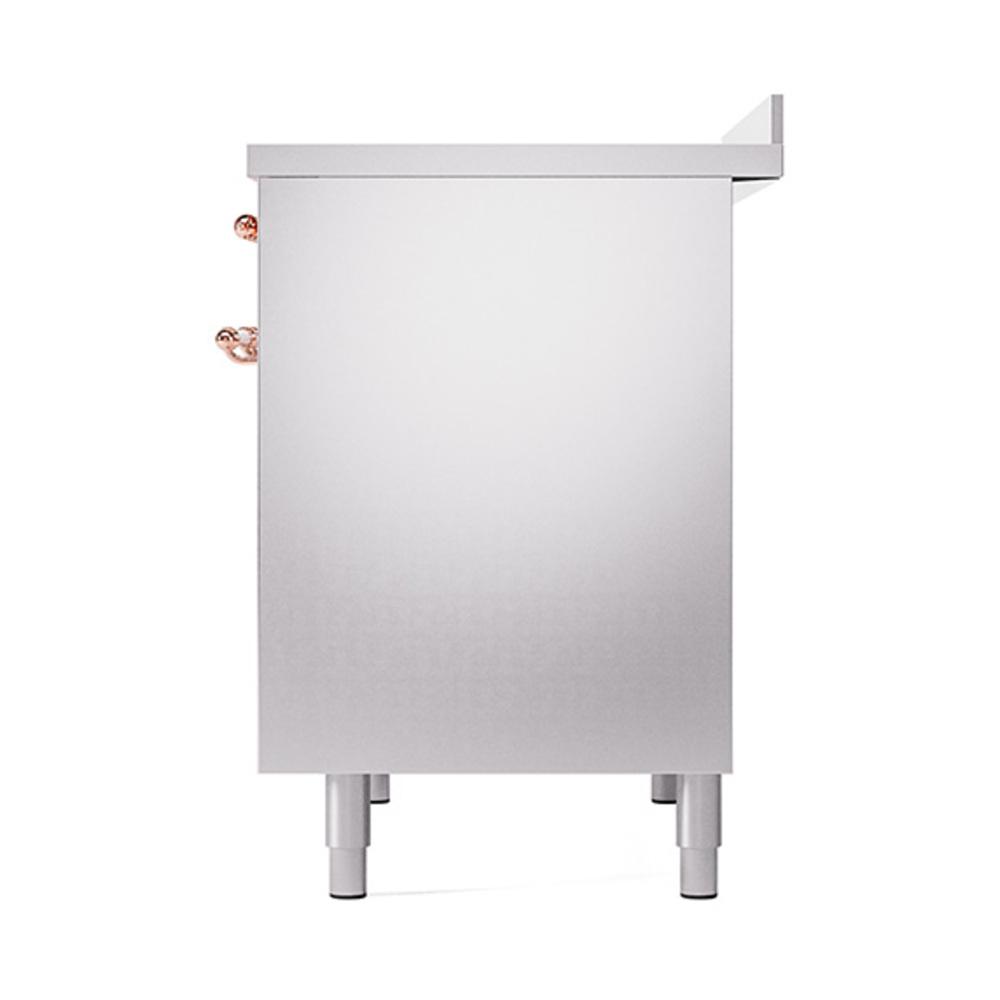 ILVE UNDI406QNMPSSP Nostalgie II Noblesse 40 inch Induction Range (Solid Door, Stainless Steel, Copper)