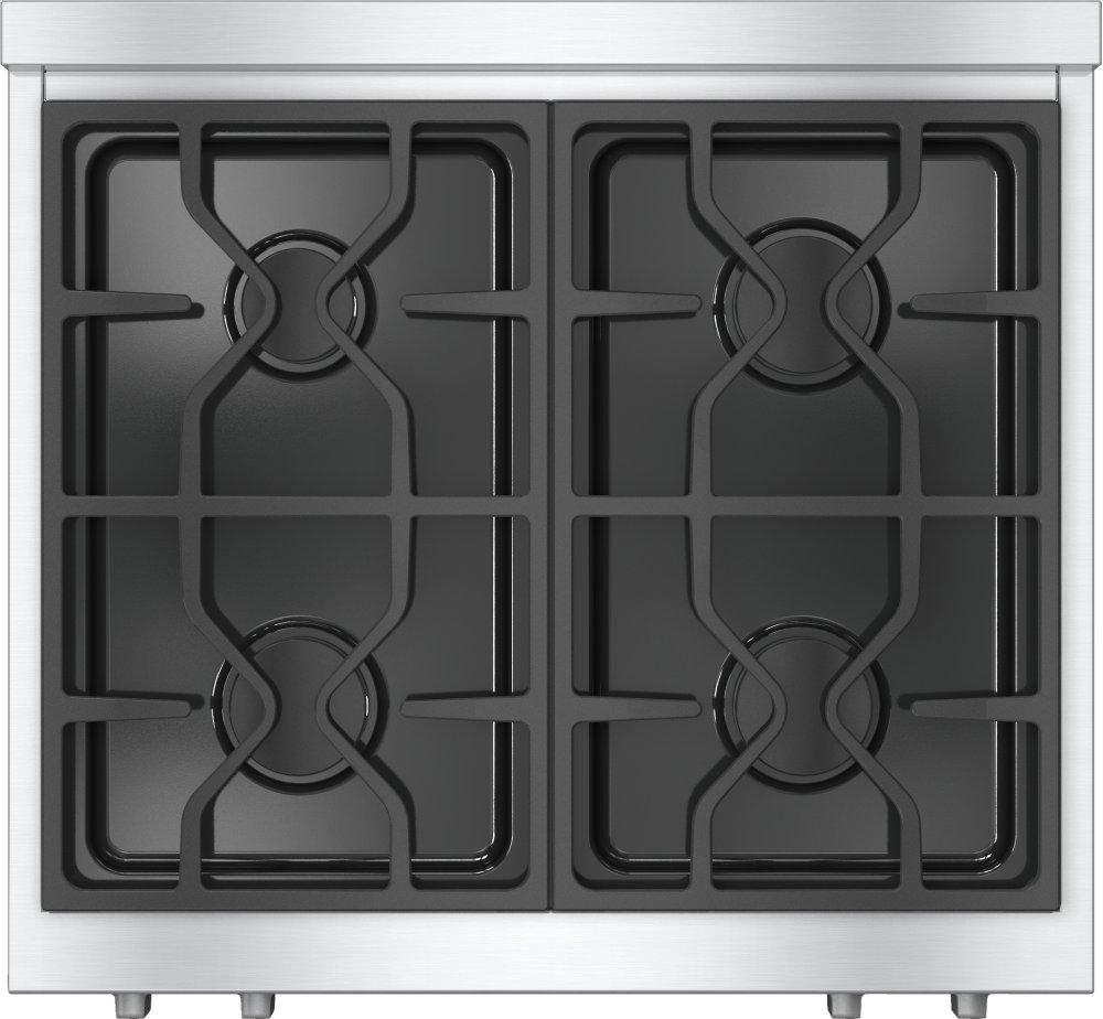 KMR 1124 G - RangeTop with 4 burners for professional applications