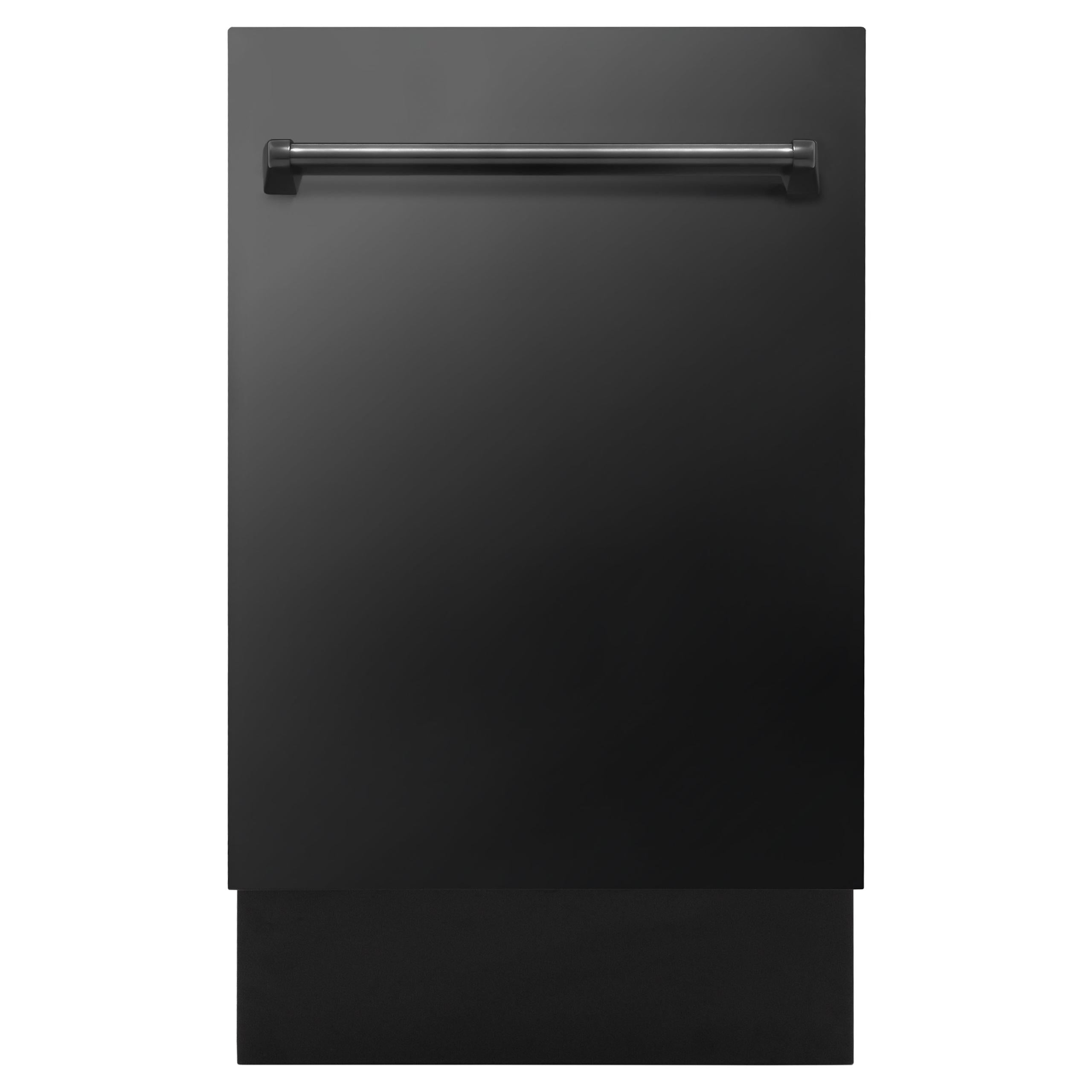 ZLINE 18" Tallac Series 3rd Rack Top Control Dishwasher with Traditional Handle, 51dBa [Color: Black Stainless Steel]