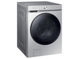 Bespoke 5.3 cu. ft. Ultra Capacity Front Load Washer with Super Speed Wash and AI Smart Dial in Silver Steel
