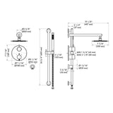 ZLINE Emerald Bay Thermostatic Shower System in Chrome (EMBY-SHS-T2-CH)