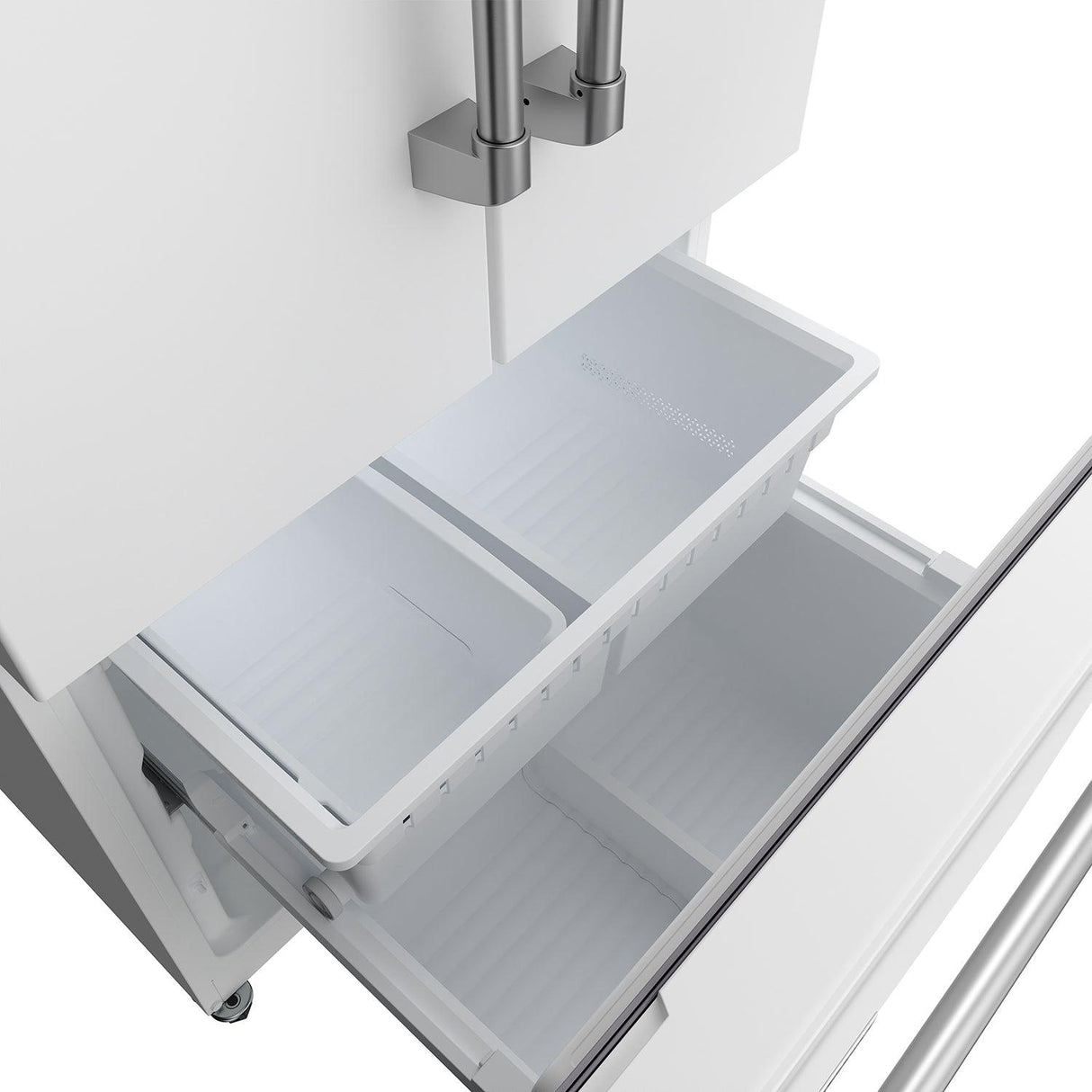 30 Inch Collection French Door Counter Depth Refrigerator With Ice Maker - White  Gordon Ramsay Series