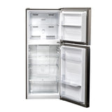 Woods 10.0 cu. ft. Top Mount Frost-Free Fridge in Stainless Steel Look