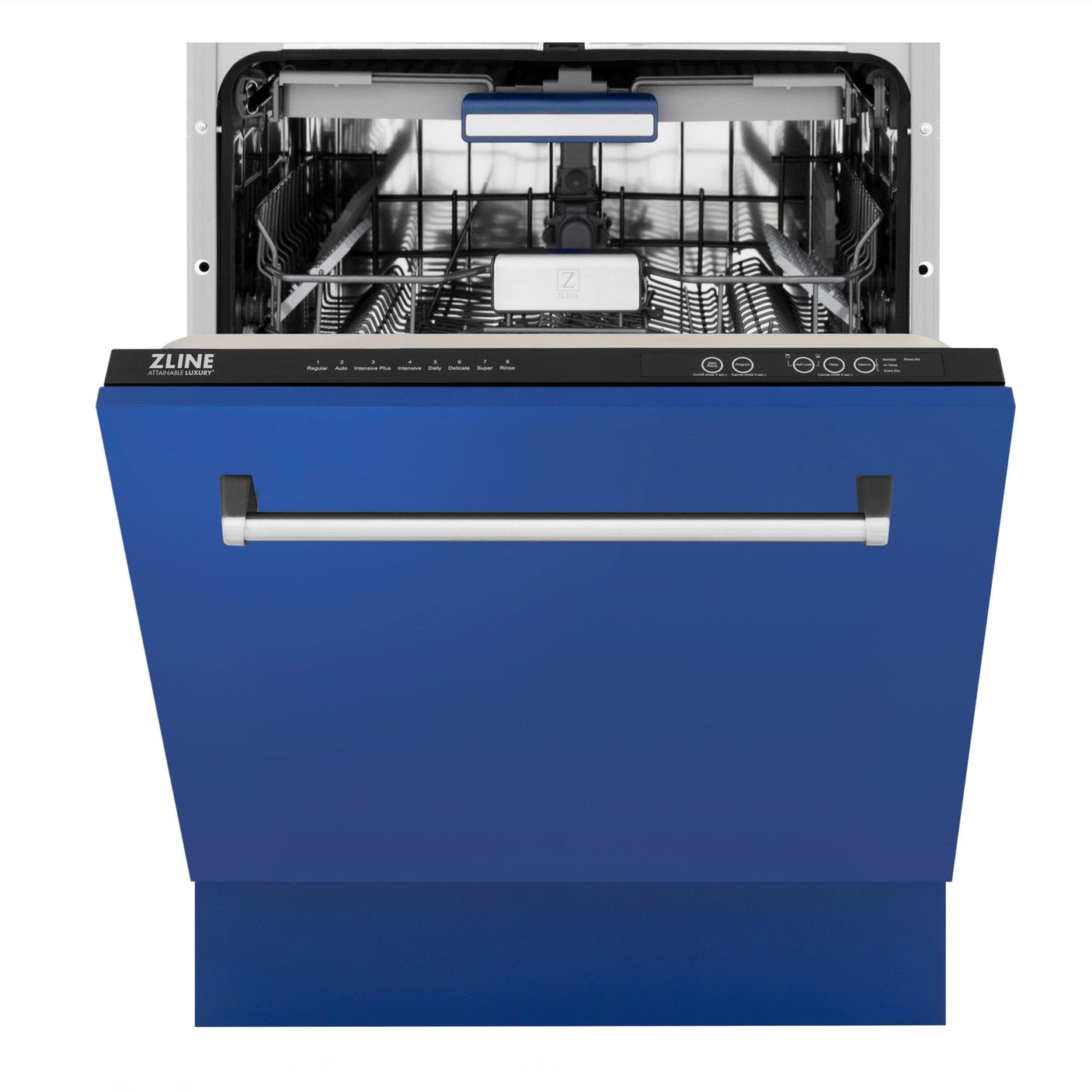 ZLINE 24" Tallac Series 3rd Rack Dishwasher with Traditional Handle, 51dBa (DWV-24) [Color: Blue Matte]