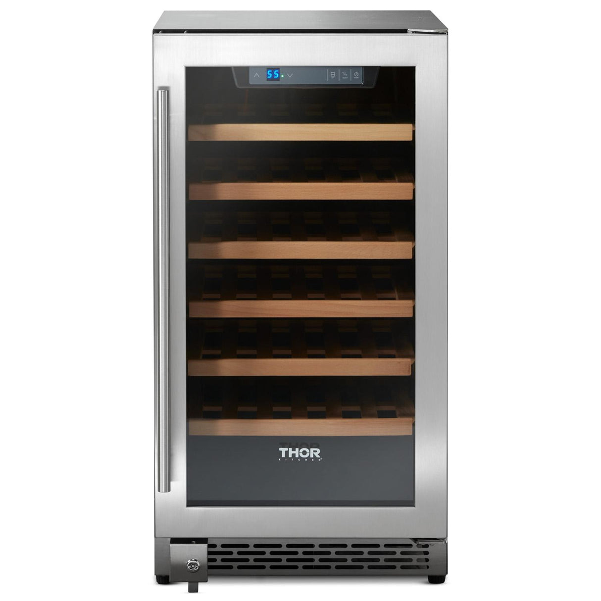 18 Inch Single Zone Built-in/freestanding Wine Cooler, 40 Wine Bottle Capacity
