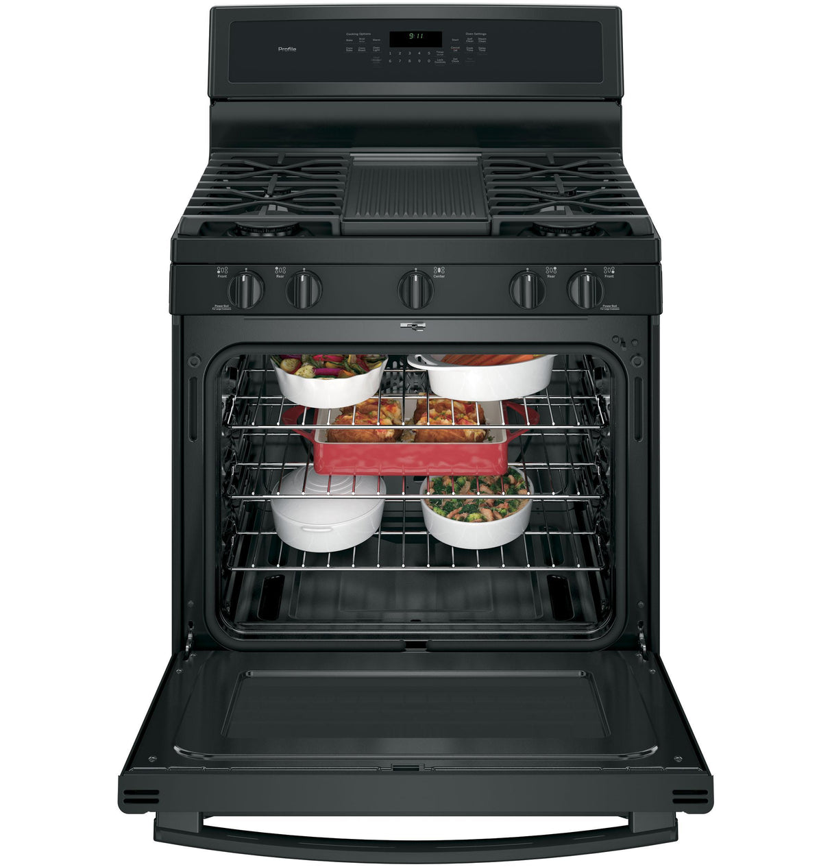 GE Profile Series 30" Free-Standing Gas Convection Range