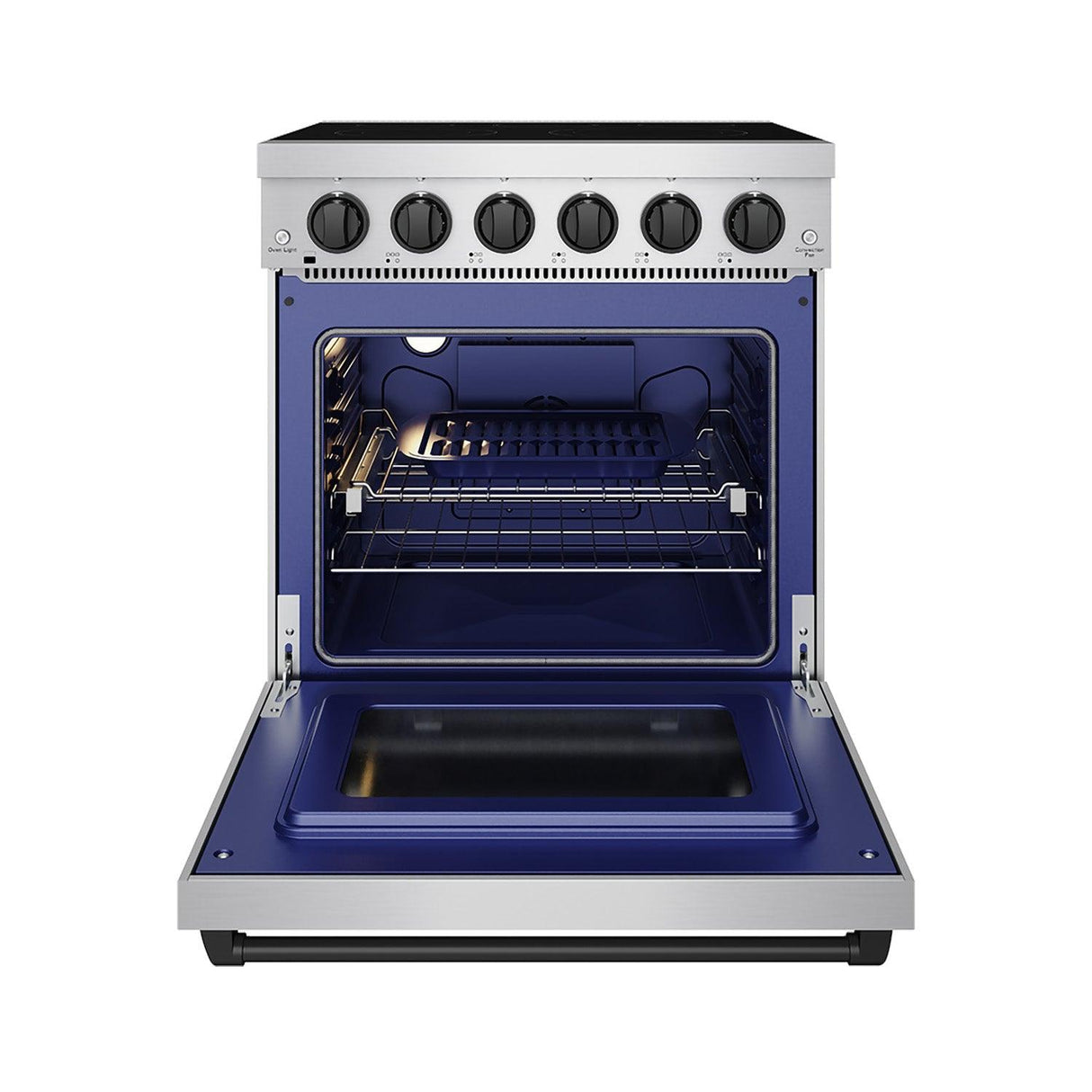 30 Inch Professional Electric Range With Precision Knob Control In Stainless Steel and Black  Gordon Ramsay Series