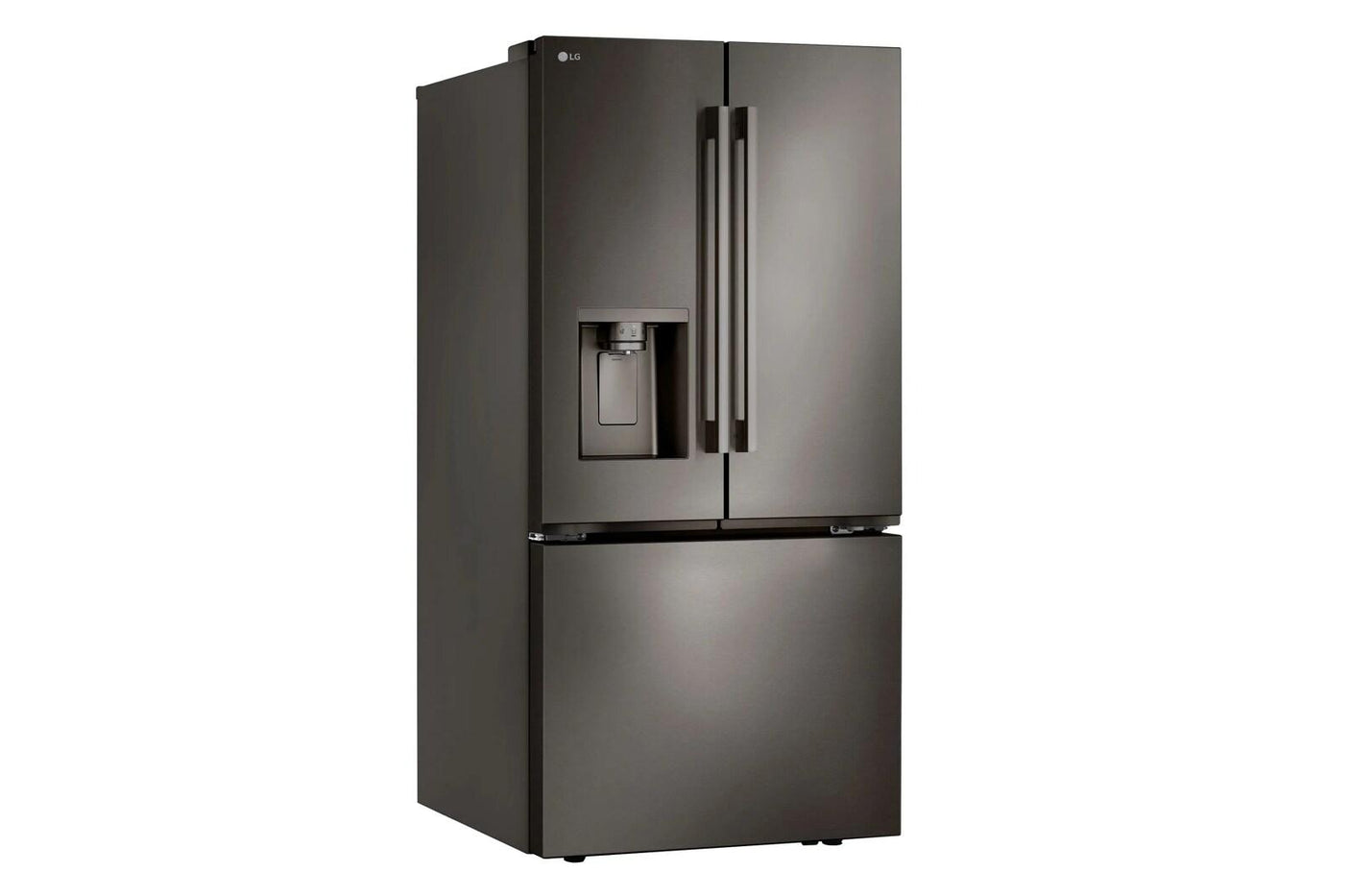25 cu.ft. 3-Door French Door Refrigerator with NEW Hybrid Handle Design and External Ice and Water Dispenser