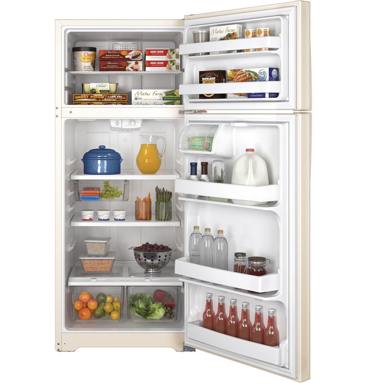 GE® ENERGY STAR® 17.5 Cu. Ft. Top-Freezer Refrigerator