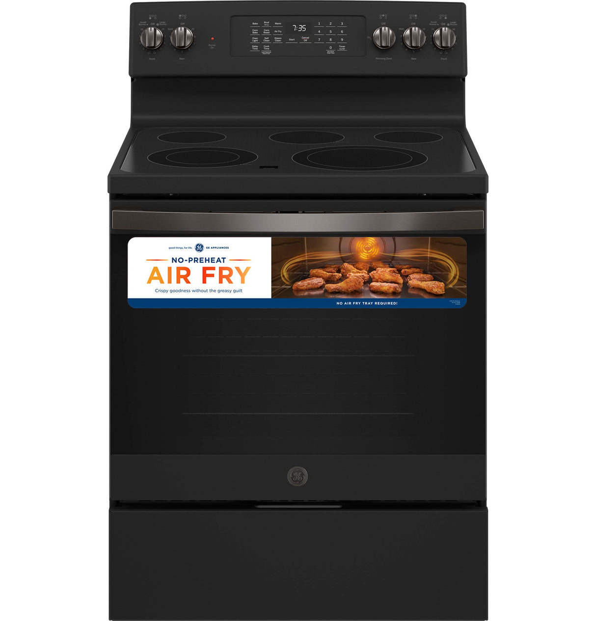 GE® 30" Free-Standing Electric Convection Range with No Preheat Air Fry