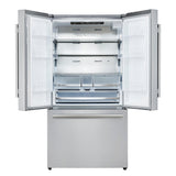 Forno Aosta 36-Inch French Door Refrigerator, Stainless Steel, 22.4 cu.ft, External Water Dispenser, Automatic Ice Maker, ENERGY STAR Certified