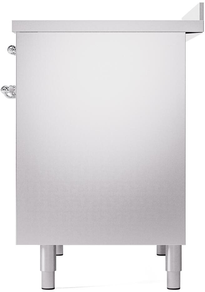 Nostalgie II 40 Inch Electric Freestanding Range in Stainless Steel with Chrome Trim