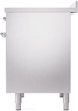 Nostalgie II 40 Inch Electric Freestanding Range in Stainless Steel with Chrome Trim