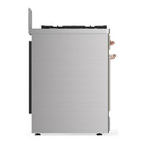 ILVE UM30NR3SSP Majestic III 30 inch Dual Fuel Range with 5 Black Brass Burners, Dual Function Burner up to 25,000 BTU (Natural Gas, Triple Glass Door, Stainless Steel, Copper)