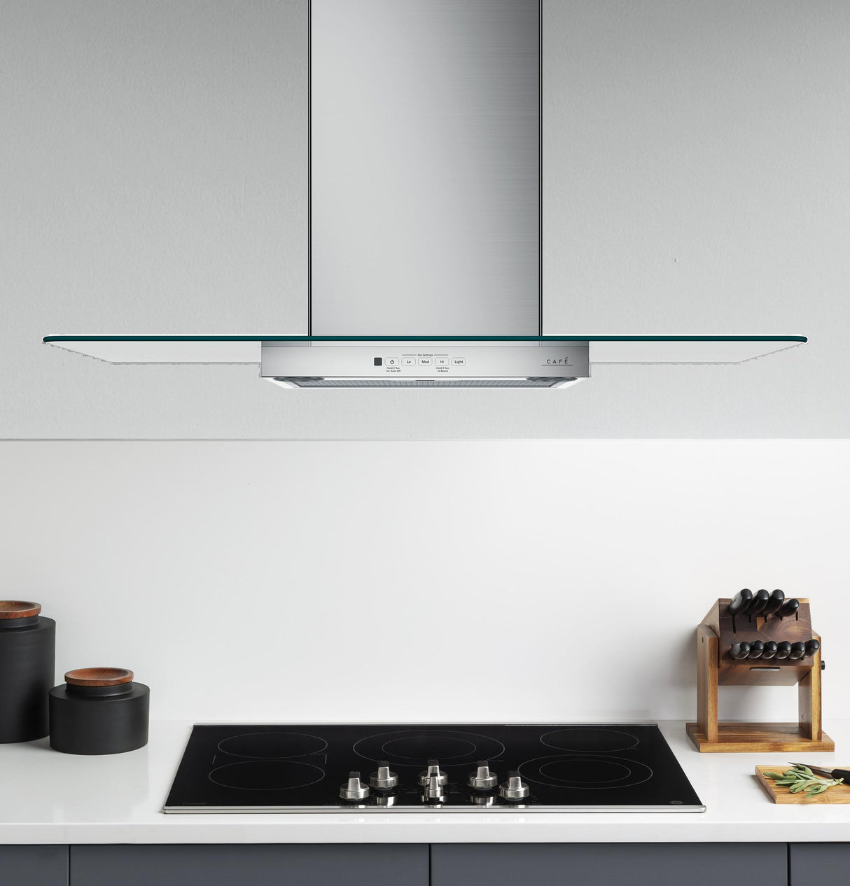 Café™ 36" Wall-Mount Glass Canopy Chimney Hood