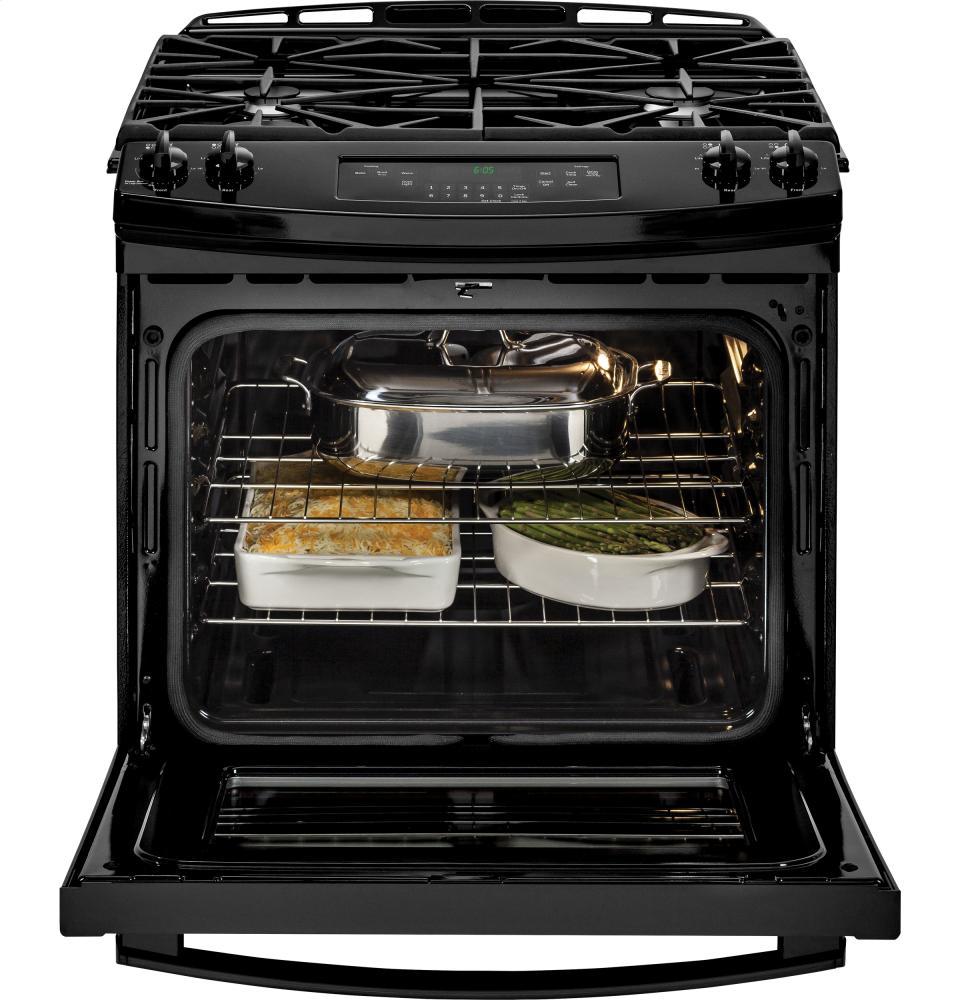 GE® 30" Slide-In Front Control Gas Range