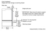Benchmark™ Single Wall Oven 30'' Door hinge: Left, Stainless Steel
