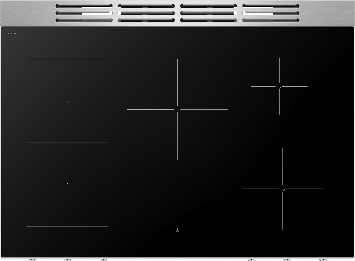 800 Series, Induction freestanding range cooker, 36'', Stainless steel