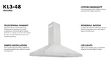 ZLINE Convertible Vent Wall Mount Range Hood in Stainless Steel (KL3)