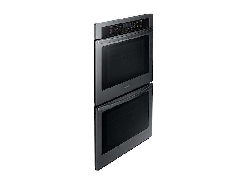 30" Double Wall Oven in Black Stainless Steel