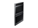 30" Double Wall Oven in Black Stainless Steel