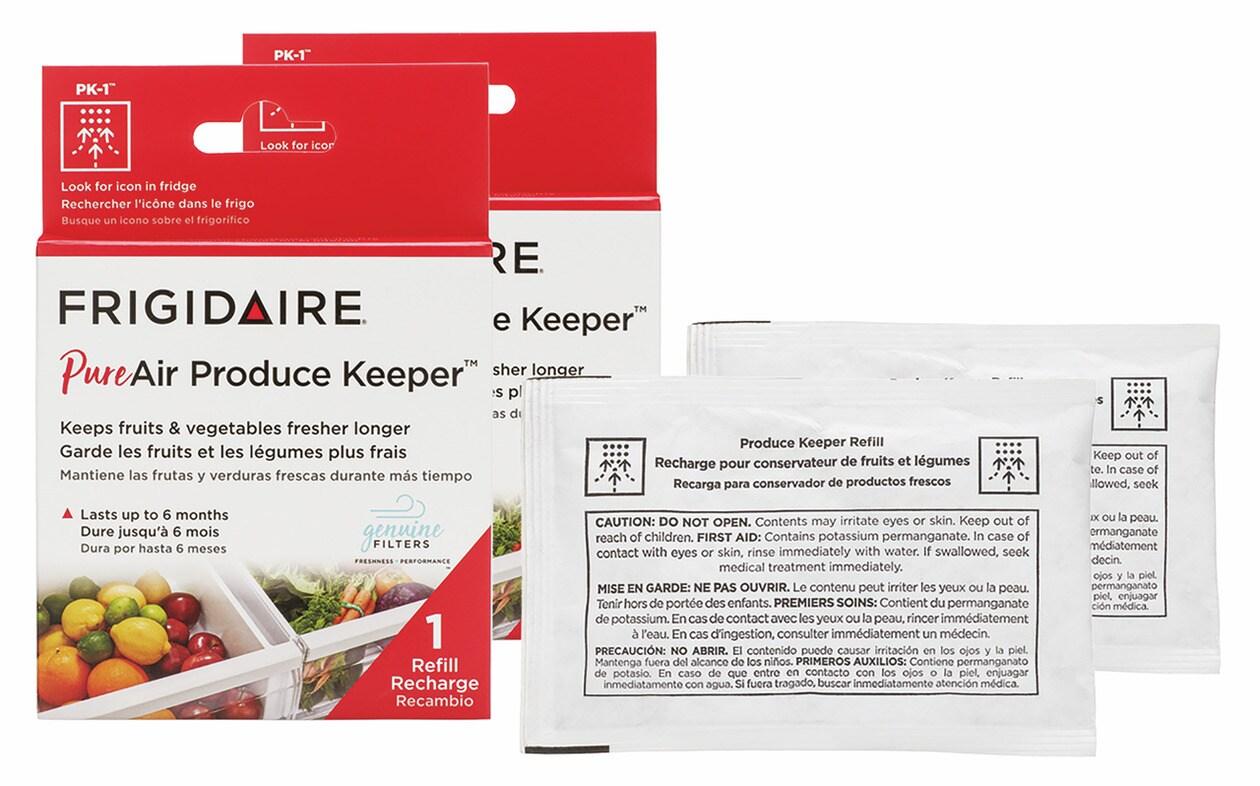 FPPWFU01, FRGPAAF2, and (2) FRPAPKRF Water and Air Filter Combo Kit with Produce Keeper