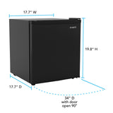 Avanti 1.6 Cu. Ft. Compact Refrigerator with Auto-Defrost, in Black (AVAR16F1B)
