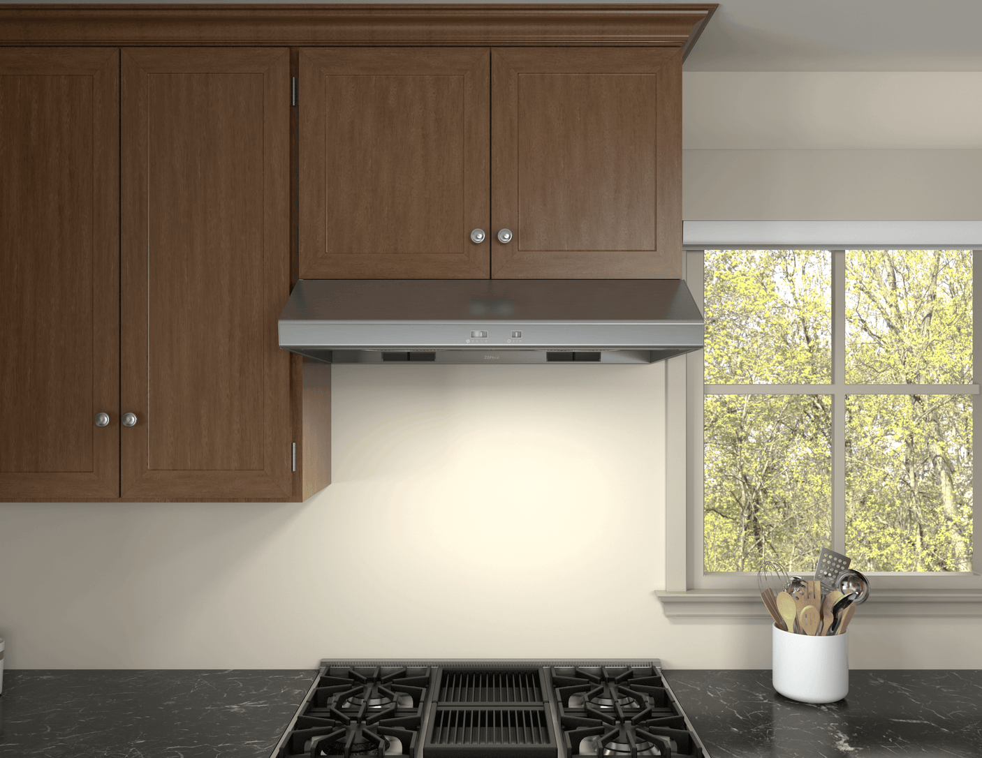 Cyclone, Under Cabinet, 36", Black, 600 CFM