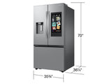 30 cu. ft. Mega Capacity 3-Door French Door Refrigerator with Family Hub™ in Stainless Steel