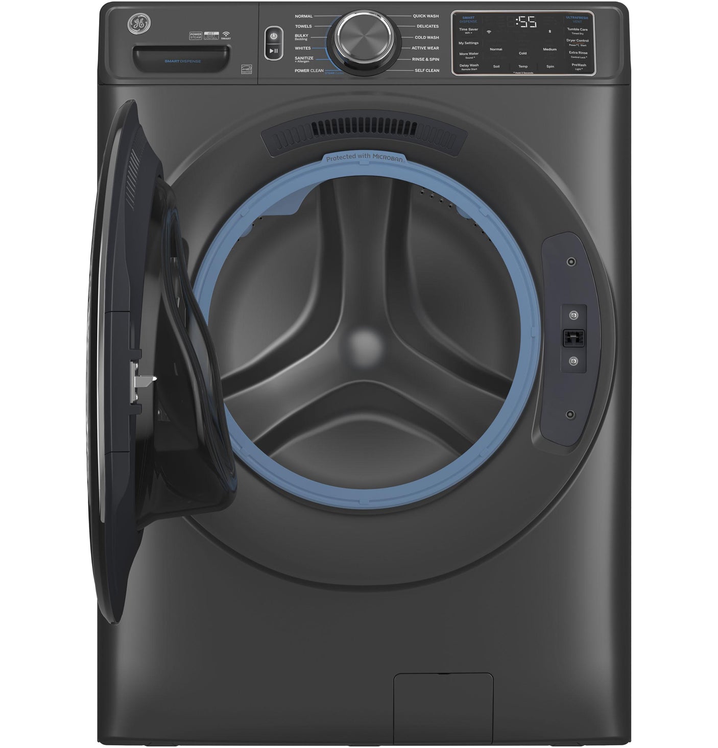 GE® ENERGY STAR® 5.0 cu. ft. Capacity Smart Front Load Steam Washer with SmartDispense™ UltraFresh Vent System with OdorBlock™ and Steam