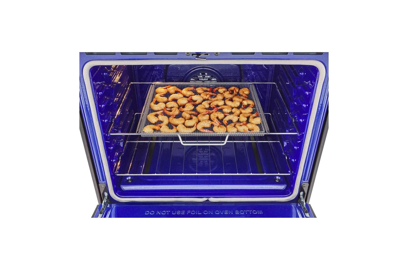 5.8 cu.ft. Smart Gas Single Oven Slide-in Range, Air Fry, Fan Convection, EasyClean®, Self Clean, ThinQ®, Printproof® Stainless Steel - New Handle
